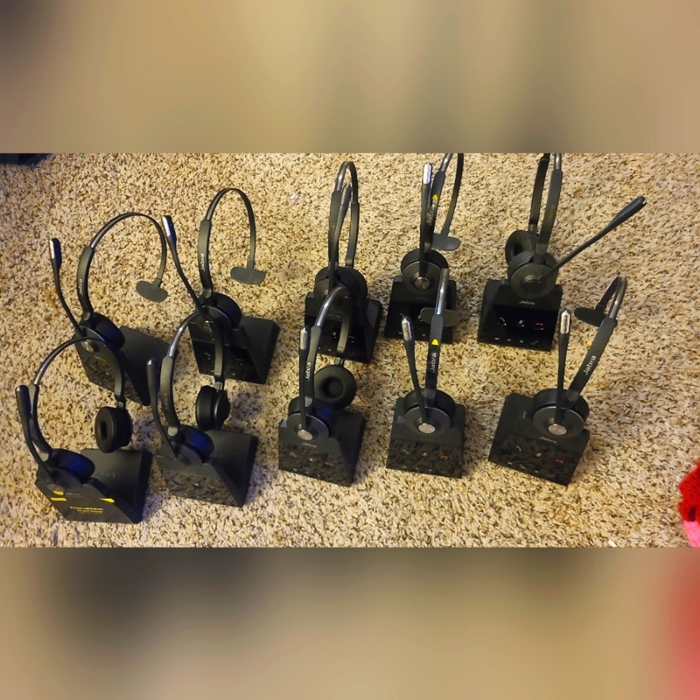 10xJabra Engage Wireless Headset, Dual & single-Ear Telephone Headset/No adapter